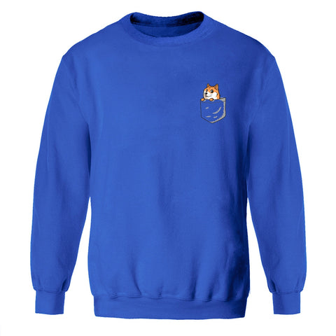 Image of Shiba Inu Sweatshirt Men Dog Cute Crewneck Sweatshirts Hoodies Winter Autumn Warm Funny Japan Anime Streetwear Kawaii Sportswear