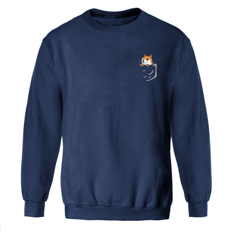 Image of Shiba Inu Sweatshirt Men Dog Cute Crewneck Sweatshirts Hoodies Winter Autumn Warm Funny Japan Anime Streetwear Kawaii Sportswear