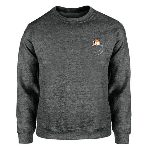 Image of Shiba Inu Sweatshirt Men Dog Cute Crewneck Sweatshirts Hoodies Winter Autumn Warm Funny Japan Anime Streetwear Kawaii Sportswear