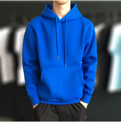 Image of 2020 New Hoodies male Long sleeve men sport hoodies Pure color hoodie Student youth hoodie Interesting cotton clothes harajuku