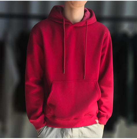 Image of 2020 New Hoodies male Long sleeve men sport hoodies Pure color hoodie Student youth hoodie Interesting cotton clothes harajuku