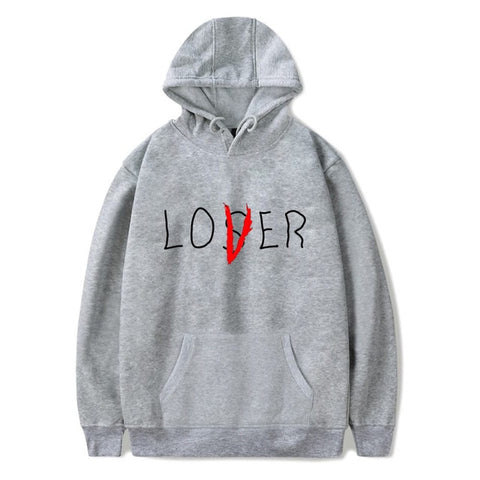Image of Lover Loser Printed Hoodie Vintage Vogue Ullzang Mens Hodies Autumn Winter Hoodies Sweatshirt Fleece Street Hoodys for Women Men