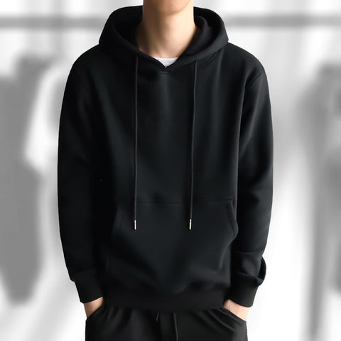 Image of 2020 New Hoodies male Long sleeve men sport hoodies Pure color  hoodie Student youth hoodie Interesting cotton clothes harajuku