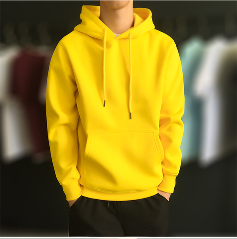Image of 2020 New Hoodies male Long sleeve men sport hoodies Pure color  hoodie Student youth hoodie Interesting cotton clothes harajuku